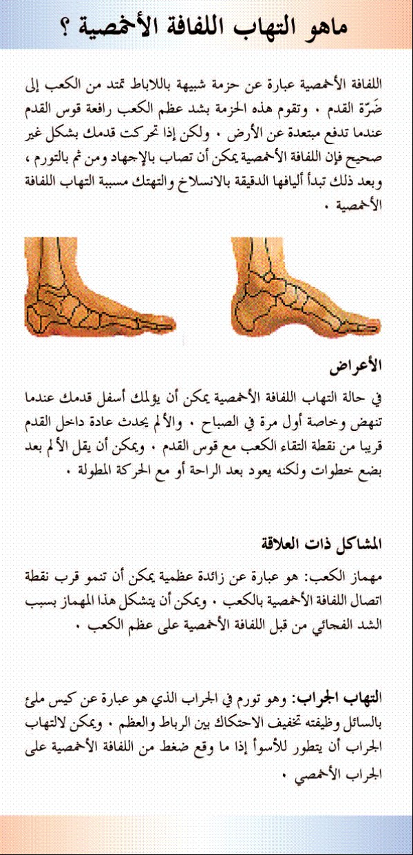 موقع القدم السكرية >> >> التهاب اللفافة الأخمصية